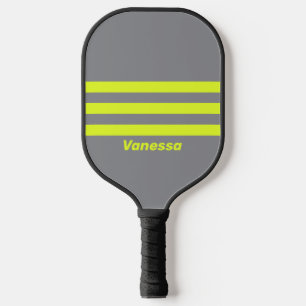 Raquette De Pickleball Rétro HI VIS Bandes triples avec nom