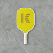 Raquette De Pickleball Retro Monogram Yellow
