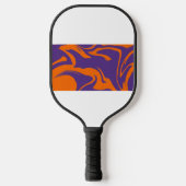 Raquette de Pickleball Rétro Motion Orange et Viol (Recto)