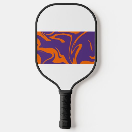 Raquette de Pickleball Rétro Motion Orange et Viol (Verso)