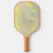 Raquette De Pickleball Rétro Olive Sorbet Monogramme Moderne Personnalisé (Verso)