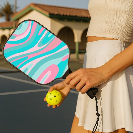 Raquette De Pickleball Retro Pink Aqua 