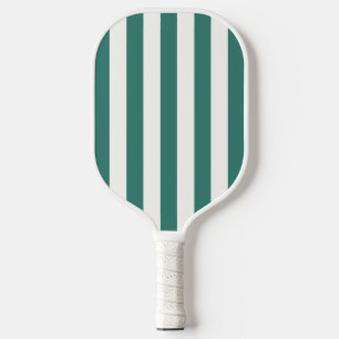 Raquette De Pickleball Retro Preppy Sportswear Stripes - Field Green