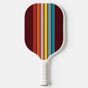 Raquette De Pickleball Retro Stripes Lignes élégantes les années 70 80s D