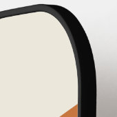 Raquette De Pickleball Retro Stripes Nom personnalisé (Détail gauche)