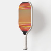 Raquette De Pickleball Retro Sunset Lines Aesthetic Pickleball Paddle (Gauche)