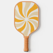 Raquette De Pickleball Retro Swirl Pickleball Paddle | Groovy Sunshine (Verso)