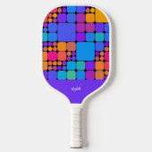 Raquette De Pickleball Retro Tiles Personalized | Dink Well (Recto)