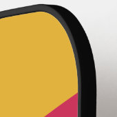 Raquette De Pickleball Retro Tropical Breeze Accroche avec nom (Détail gauche)