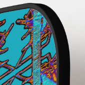 Raquette De Pickleball Rêve de l'Emblème des papillons (Détail gauche)