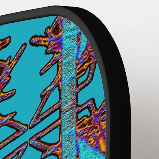 Raquette De Pickleball Rêve de l'Emblème des papillons (Détail gauche)