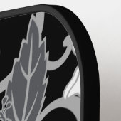 RAQUETTE DE PICKLEBALL RÊVE POLYNÉSIEN (NOIR) (Détail gauche)