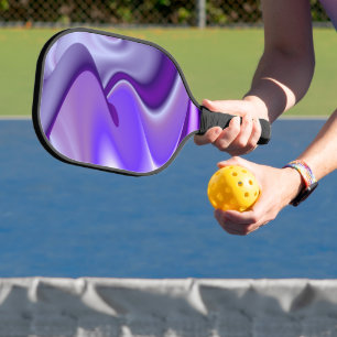 Raquette De Pickleball Rêves arc-en-ciel à fleurs violettes