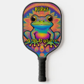 Raquette De Pickleball Ribbit et radier Psychedelic Frog Boho Super (Recto)