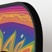 Raquette De Pickleball Ribbit et radier Psychedelic Frog Boho Super (Détail gauche)