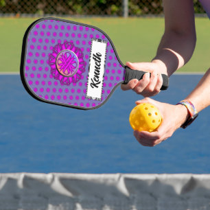 Raquette De Pickleball Ribbon de Clover violet par Kenneth Yoncich