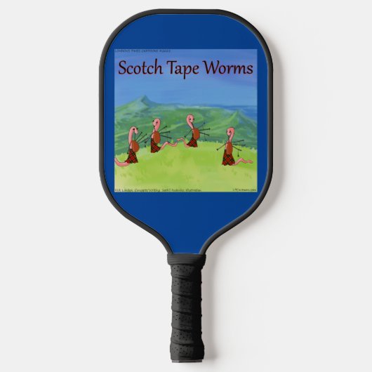 Raquette De Pickleball Rick London Worms De Scotland Funny Pickleball P (Recto)