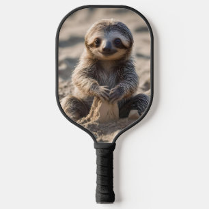 Raquette De Pickleball Rives de sable : Baby Sloth Building Châteaux de s