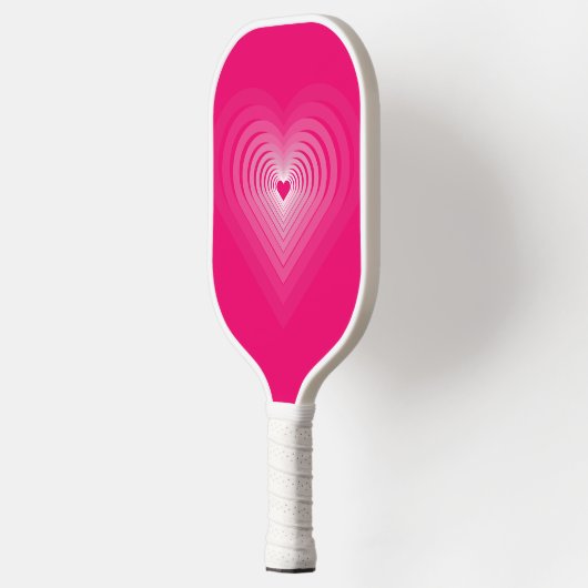 Raquette De Pickleball Romantique Beating Heart Love Pickleball rose Padd (Gauche)
