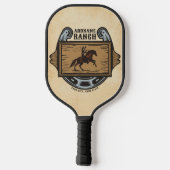 Raquette De Pickleball Roping Cowboy AJOUTER LE NOM Western Family Horse (Verso)