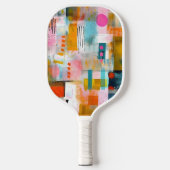 Raquette De Pickleball Rose Abstrait moderne (Recto)