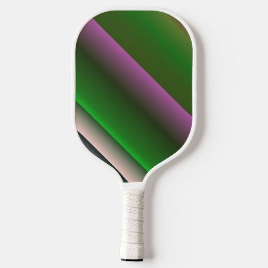 Raquette De Pickleball Rose Et Vert Gradient Amusant (Verso)