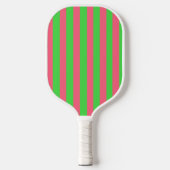 Raquette de pickleball rose et verte (Recto)