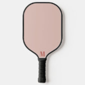 Raquette De Pickleball Rose et vieux Rose moderne Monogramme (Verso)