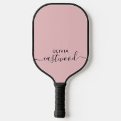 Raquette De Pickleball Rose Monogrammée (Verso)