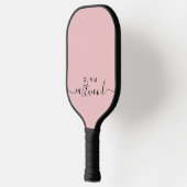 Raquette De Pickleball Rose Monogrammée (Gauche)