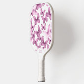 Raquette de pickleball rose papillon mignonne (Gauche)