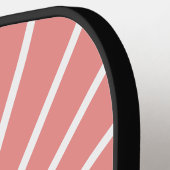 Raquette De Pickleball Rose personnalisé et Brown (Détail gauche)