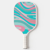 Raquette De Pickleball Rose Rétro Aqua (Recto)