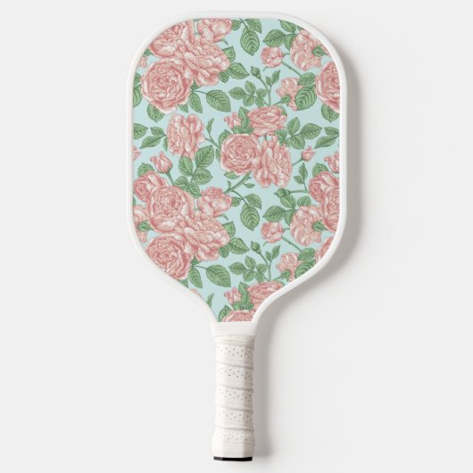Raquette De Pickleball Rose rose Jardin Bouquet Motif (Verso)