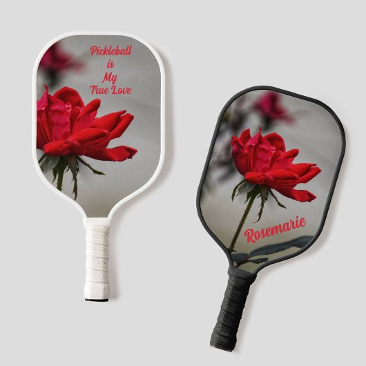 Raquette De Pickleball Rose rouge classique Pickleball est Mon vrai amour