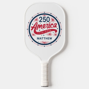 Raquette De Pickleball Rouge Blanc et Bleu USA 250e Anniversaire de l'Amé