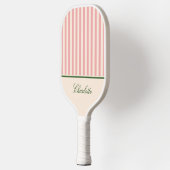Raquette De Pickleball Rouge Clair Prépa Rayure Rose (Gauche)