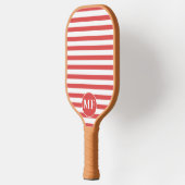 Raquette De Pickleball Rouge et blanc Bandes de Cabana Rouge (Gauche)