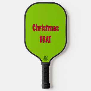 Raquette De Pickleball Rouge Noël Et Vert Bras