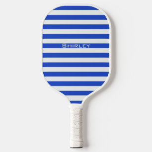 Raquette De Pickleball Royal Blue Combination Stripes par Shirley Taylor