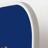 Raquette De Pickleball Royal Faux Gold Crown Blue Customisé (Détail gauche)