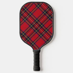 Raquette De Pickleball Royal Stewart tartan rouge noir plaid