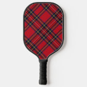 Raquette De Pickleball Royal Stewart tartan rouge noir plaid (Verso)