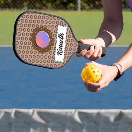 Raquette De Pickleball Ruban à disque marron par Kenneth Yoncich (Insitu)