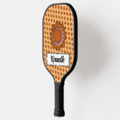 Raquette De Pickleball Ruban aux fleurs orange par Kenneth Yoncich (Gauche)