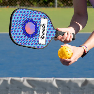 Raquette De Pickleball Ruban de disque bleu par Kenneth Yoncich