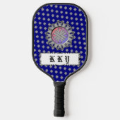 Raquette De Pickleball Ruban de trèfle gris par Kenneth Yoncich (Verso)