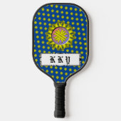 Raquette De Pickleball Ruban de trèfle jaune par Kenneth Yoncich (Verso)