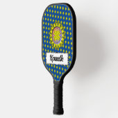 Raquette De Pickleball Ruban de trèfle jaune par Kenneth Yoncich (Gauche)