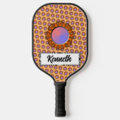 Raquette De Pickleball Ruban Orange Disk par Kenneth Yoncich (Recto)